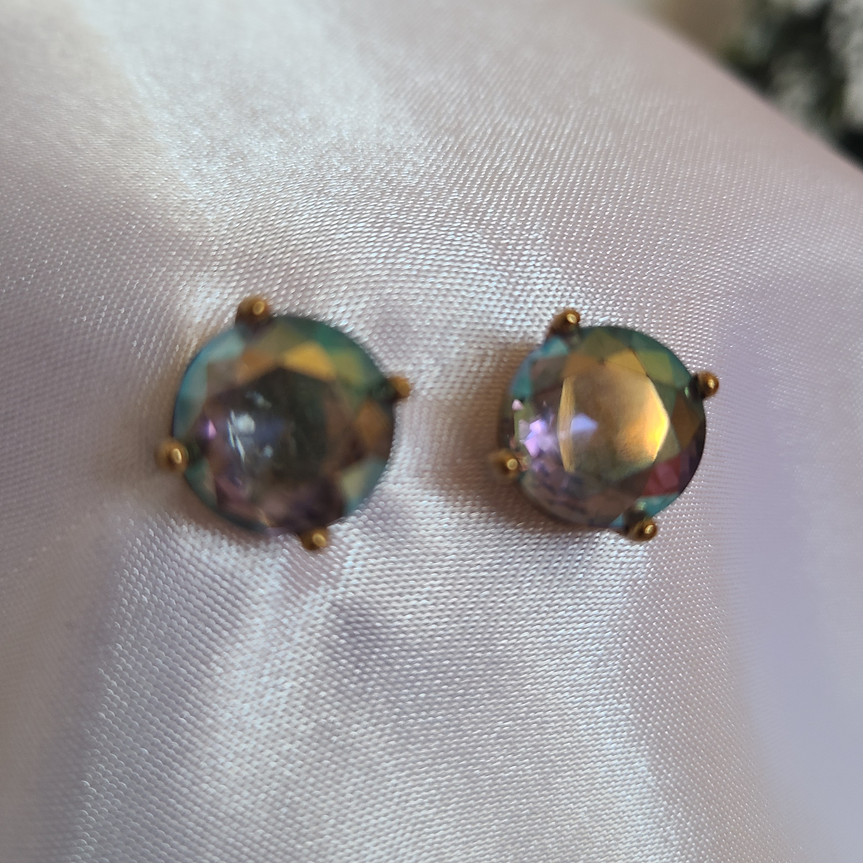 C. Wonder Iridescent Stud Earrings Under $25 Gift For Her